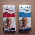 Cigarrillos chilenos marca Belmont.