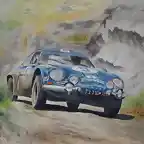 Alpine A110 O. Andersson Rally Acrpolis 1971 (37x29) 2015