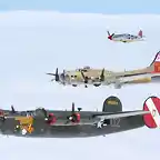 B-24 B-17 P-51