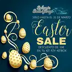 Happy easter festival sale banner with golden - Hecho con PosterMyWall (2)