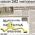 NOTICIA XVI VOLTA A PEU NOCTURNA 2011