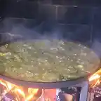 paella haciendose