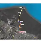 Recorrido desde Marina hasta punto de pesca