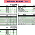 MONOMARCAS ZASLOT 2012