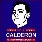 Vote por Calderon para batallas de rap