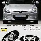 emblema delantero y trasero luxury.HI-EMAX-01.Hi-motors