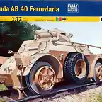 Italeri - Autoblinda AB-40 Ferroviaria - 1-72