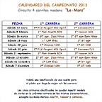 Calendario Le-Mans