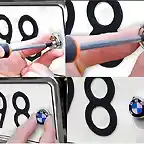 Logo-License-Plate-Frame-Bolt-Screw-Emblem-2PCS