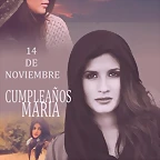 Cartel cumple Mar?a