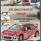 cartel XIII RALLY EL TOSCON