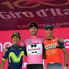 podium giro 2017