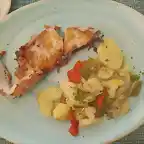 Corvina con papas alias