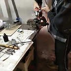 Radial pinza