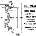 polea dinamo seat 850