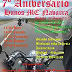 Cartel 7 Aniversario Hunos MC