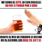 No al alcohol