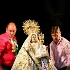 03, arreglando la Virgen, marca