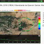 MAPA - POST GLOB CENTRAL 2016 C.REAL Villarrubia de los Ojos con Santos, Morrones, Cerro Calderico y Navajo