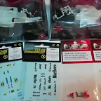 Lote 2 Formula1 NSR 86-89 White Kit calcas y suspensiones