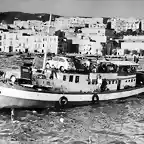 Pozzuoli -  Hafen, Motorschiff Procida umgebaut als F?hre nach Capri, 1958