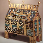 arqueta relicario de Sto. Tom?s Becket, principios del XIII,Limoges. Mus?e National du Moyen-Age,Paris.