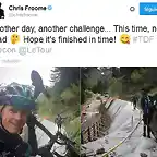 froome reconociendo la ruta del Tour 2016