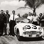 Triumph TR3 racing - blanc