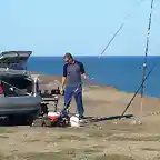 Pescando en la barranca