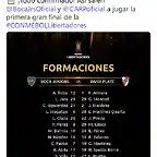 BOCA RIVER ALINEACIONES