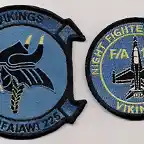 USMC-VMFAAW-225-VIKINGS-HORNET-patch-set-F-A-18D