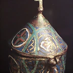 pixide, siglo XIII, Limoges o parecido. Museo diocesano de Barbastro