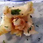 Cigalas en tempura