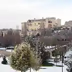 vista del castillo de cuellar huerta del duque