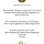 cartel mesa redonda