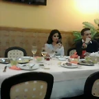 Mara en la cena antes del bolo 8