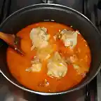 Muslos de pollo en salsa