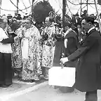 0Bendici?n de la primera piedra de la Casa Cuna de Sevilla. Cardenal Enrique Almaraz Santos, Arzobispo de Sevilla. 1 de febrero de 1914