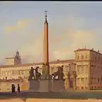 Piazza di Monte Cavallo (1847) Ippolito Caffi