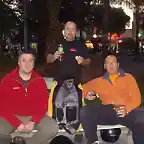 Tomando mate en la plaza de San Luis.