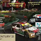 CARTEL RALLY SLOT 124 EL TOSCON