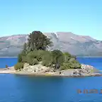 la isla frente a Villa Pehuenia, lago Alumine