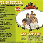 Alegria - 21 Exitos (2012) Trasera