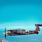 Fockw-Wulf Fw-190A del escuadrn de caza JG54.Ao 1943