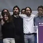 Pablo Iglesias  y su equipo-16.11.14