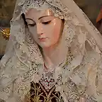 La Virgen del Triunfo vestida para el Belen