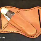 Leather pocket knife case113904