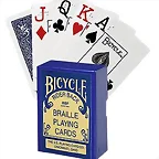 baraja de cartas bicycle sistema braile