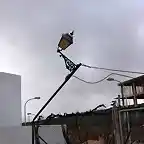 farola en la alambrada de Blas