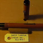 plumas de ebonita naranja 014